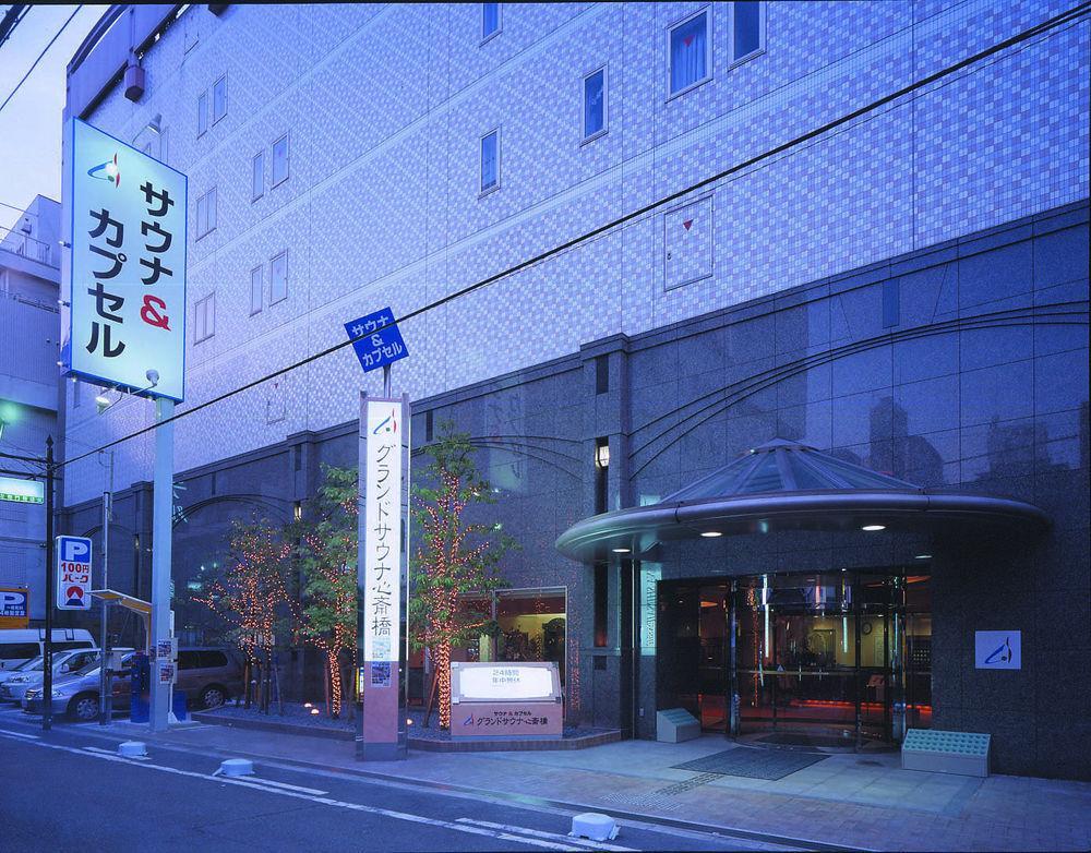 Capsule&Spa Grand Sauna Shinsaibashi Osaka Exteriör bild